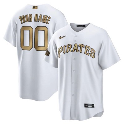 Pittsburgh Pirates Custom Men's Nike White 2022 MLB AllStar Game Replica Jersey